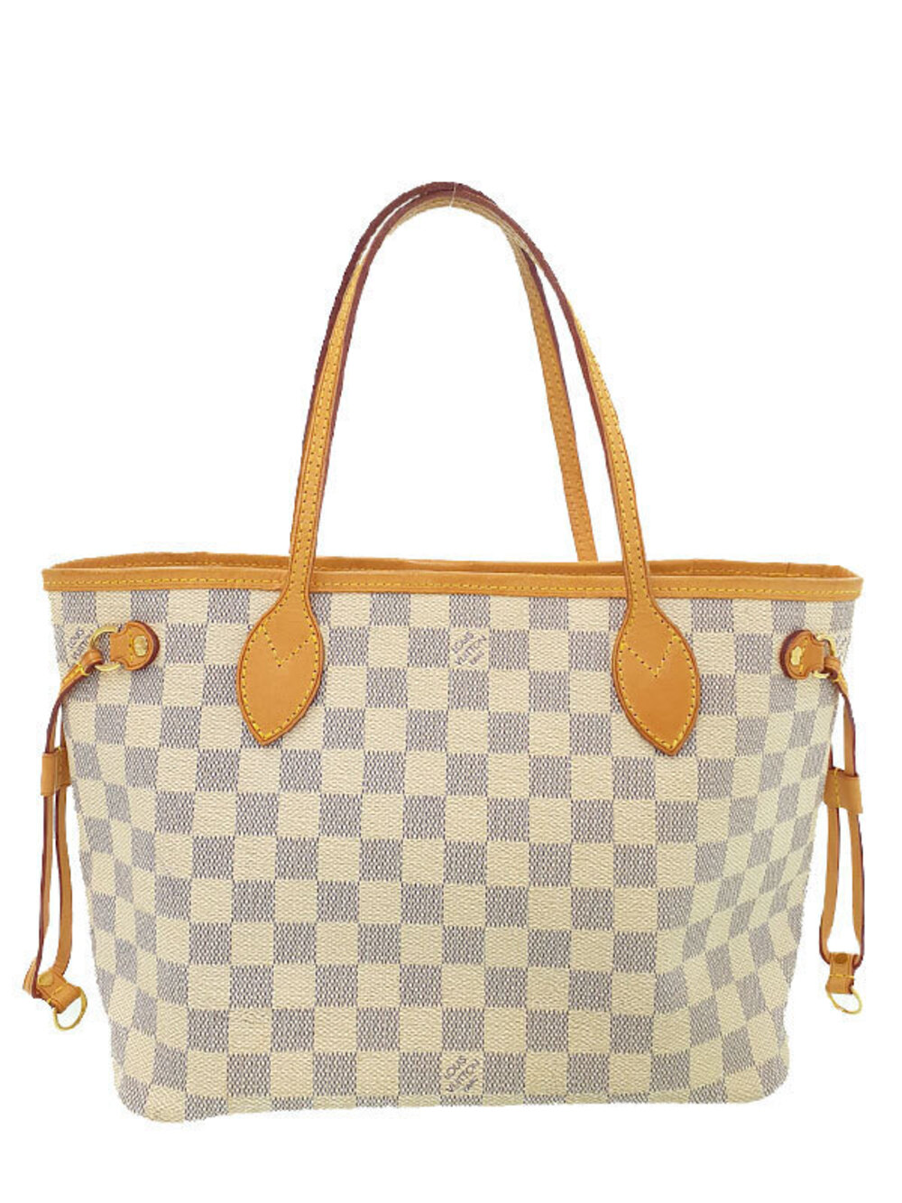 Louis Vuitton Damier Azur White Neverfull Tote Bag